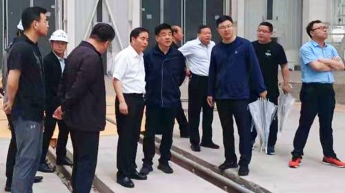 陜煤集團鐵流集團黨委書記董事長趙國智深入靖神鐵路孟家灣機輛中心建設項目檢查指導工作
